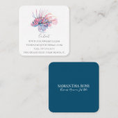 コースタルコーラルライオンフィッシュ名刺 スクエア名刺 (正面/裏面)