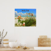 コースタルサニベルアイランドフロリダビーチ&かかし ポスター (キッチン)