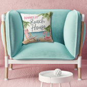 コースタルサマーウォーターカラービーチハウス クッション