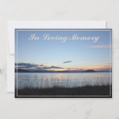 コースタルサンセット追悼式発表 招待状 (正面)