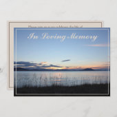 コースタルサンセット追悼式発表 招待状 (正面/裏面)