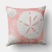 コースタルサンドドルサンゴバラ金ゴールド クッション (裏面)