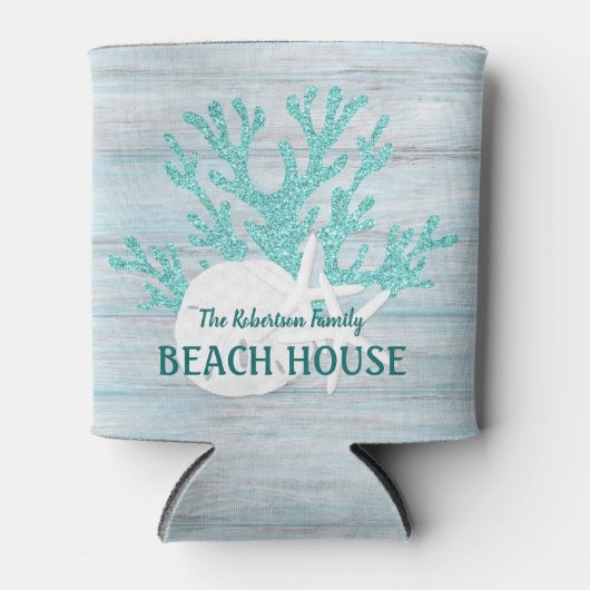 コースタルサンドドルスターフィッシュビーチハウス 缶クーラー (正面)