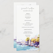 コースタルサンドビーチロッキーシースケープ結婚式 プログラム (正面/裏面)