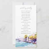 コースタルサンドビーチロッキーシースケープ結婚式 プログラム (裏面)