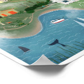 コースタルサンペドロイラストレーションの探索 ポスター (角)