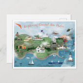 コースタルサンペドロイラストレーション写真Posの探索 ポストカード (正面/裏面)