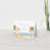 コースタルサーフベビーシャワー サンキューカード (正面)