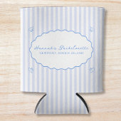 コースタルシックブルーバチェロレッテサースクカーシェル 缶クーラー