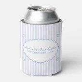 コースタルシックブルーバチェロレッテサースクカーシェル 缶クーラー (缶正面)