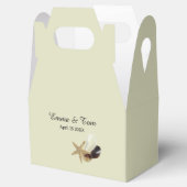 コースタルシックミニマリストビーチ結婚式 フェイバーボックス (オープン)