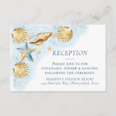 コースタルシック |コーラルモダンリーフ エンクロージャーカード (正面)