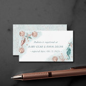 コースタルシック |ティール(緑がかった色)のStarfish推測のフォトリクエスト エンクロージャーカード