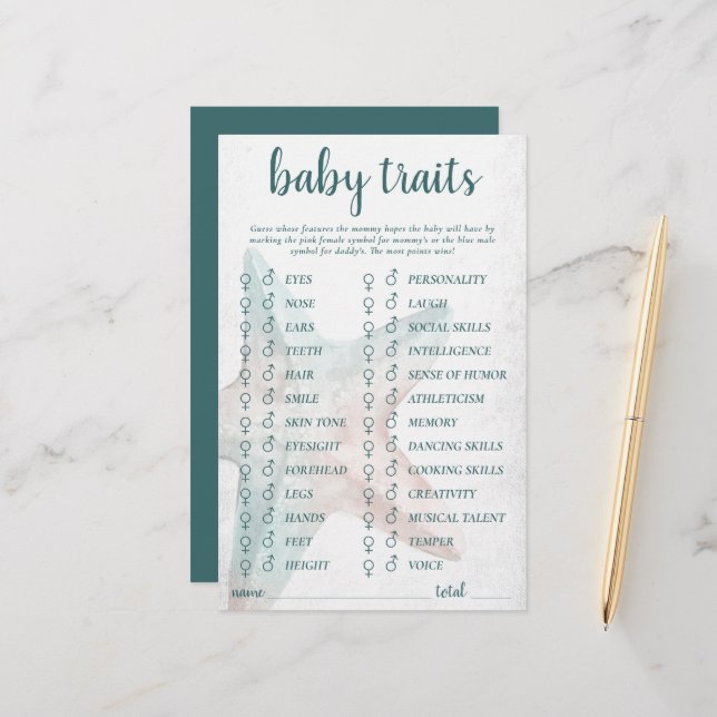 コースタルシック |ティール（緑がかった色）ヒトデの特徴ゲーム (正面/裏面インサイチュ)