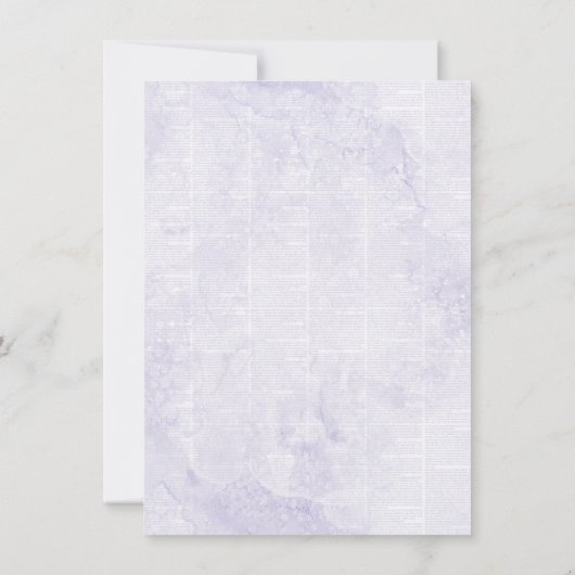 コースタルシック |紫とライムグリーンのシニアフォト サンキューカード (裏面)