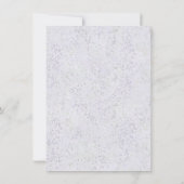 コースタルシック |紫とライムグリーン結婚の写真 招待状 (裏面)