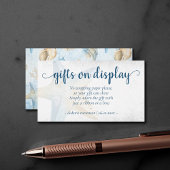 コースタルシック |青い金ゴールドのヒトデのギフトを展示 エンクロージャーカード