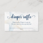 コースタルシック |青金ゴールドヒトデおむつラッフル エンクロージャーカード (正面)