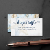 コースタルシック |青金ゴールドヒトデおむつラッフル エンクロージャーカード