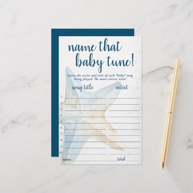 コースタルシック | Blue Starfishゲームをチューニングする名前 (正面/裏面インサイチュ)