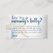 コースタルシック | Blue Starfish How Big Mommys Belly エンクロージャーカード (正面)