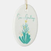 コースタルシーアンドグリーティングコーラルツリー セラミックオーナメント (右)