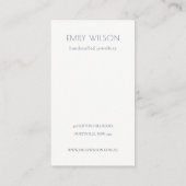 コースタルシーウェーブサンドビーチネックレスディスプレイ 名刺 (裏面)