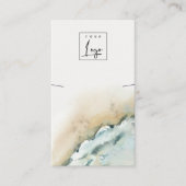 コースタルシーウェーブサンドビーチネックレスディスプレイ 名刺 (正面)