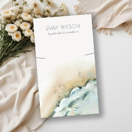 コースタルシーウェーブサンドビーチネックレスディスプレイ 名刺