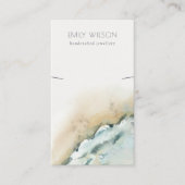 コースタルシーウェーブサンドビーチネックレスディスプレイ 名刺 (正面)