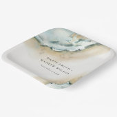 コースタルシーウェーブサンド航海のビーチ結婚ズ ペーパープレート (傾斜あり)