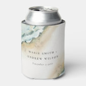 コースタルシーウェーブサンド航海のビーチ結婚ズ 缶クーラー (缶正面)