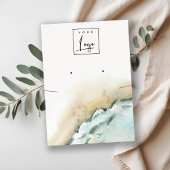 コースタルシーウェーブスサンドビーチイヤリングネックレス 名刺