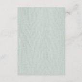 コースタルシーウェーブスサンドビーチ結婚式RSVP エンクロージャーカード (裏面)