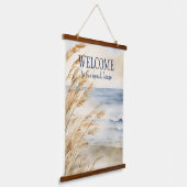 コースタルシーオーツウェルカム 吊り下げ型タペストリー (傾斜あり)