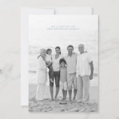 コースタルシーサイドクリスマスフォトホリデーカード シーズンカード (裏面)