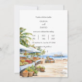 コースタルシーサイドビレッジマーケットシービュー結婚ズ 招待状 (正面)