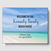 コースタルシーサイドファミリーネームビーチハウスウェルカム ゲストブック (正面)