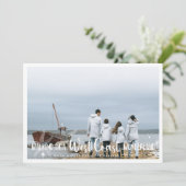 コースタルシーサイドホリデーフォトコラージュカード (スタンド正面)