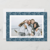 コースタルシーサイドホリデーフォトコラージュカード (裏面)