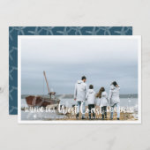 コースタルシーサイドホリデーフォトコラージュカード (正面/裏面)