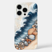 コースタルシーシェルと海ウェーブビーチアート Case-Mate iPhoneケース (裏面)