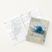 コースタルシーシェルブルーファミモノグラムのリーレシピ ノートブック (内部)