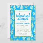 コースタルシーシェルリハーサルディナー招待状 招待状 (正面)