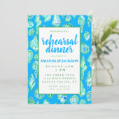 コースタルシーシェルリハーサルディナー招待状 招待状 (スタンド正面)