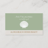 コースタルシーシェルロゴニュートラル実在エテート 名刺 (裏面)