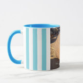 コースタルシーシェル食べフォトスリープビーチスクリプはっきりしたト マグカップ (左)