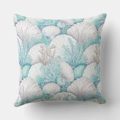 コースタルシーシェル&コーラルパターン#3 ID1009 クッション (裏面)