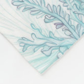 コースタルシーシェル&コーラルパターン#3 ID1009 フリースブランケット (角)