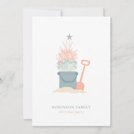 コースタルシーシドクリスマスパーティの招待状 招待状